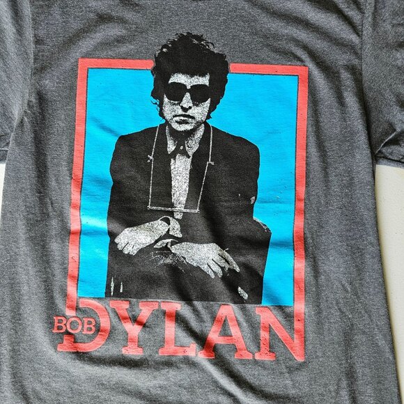 NWT Men's Bob Dylan Graphic Black Short Sleeved T Shirt Size Small - Picture 2 of 7